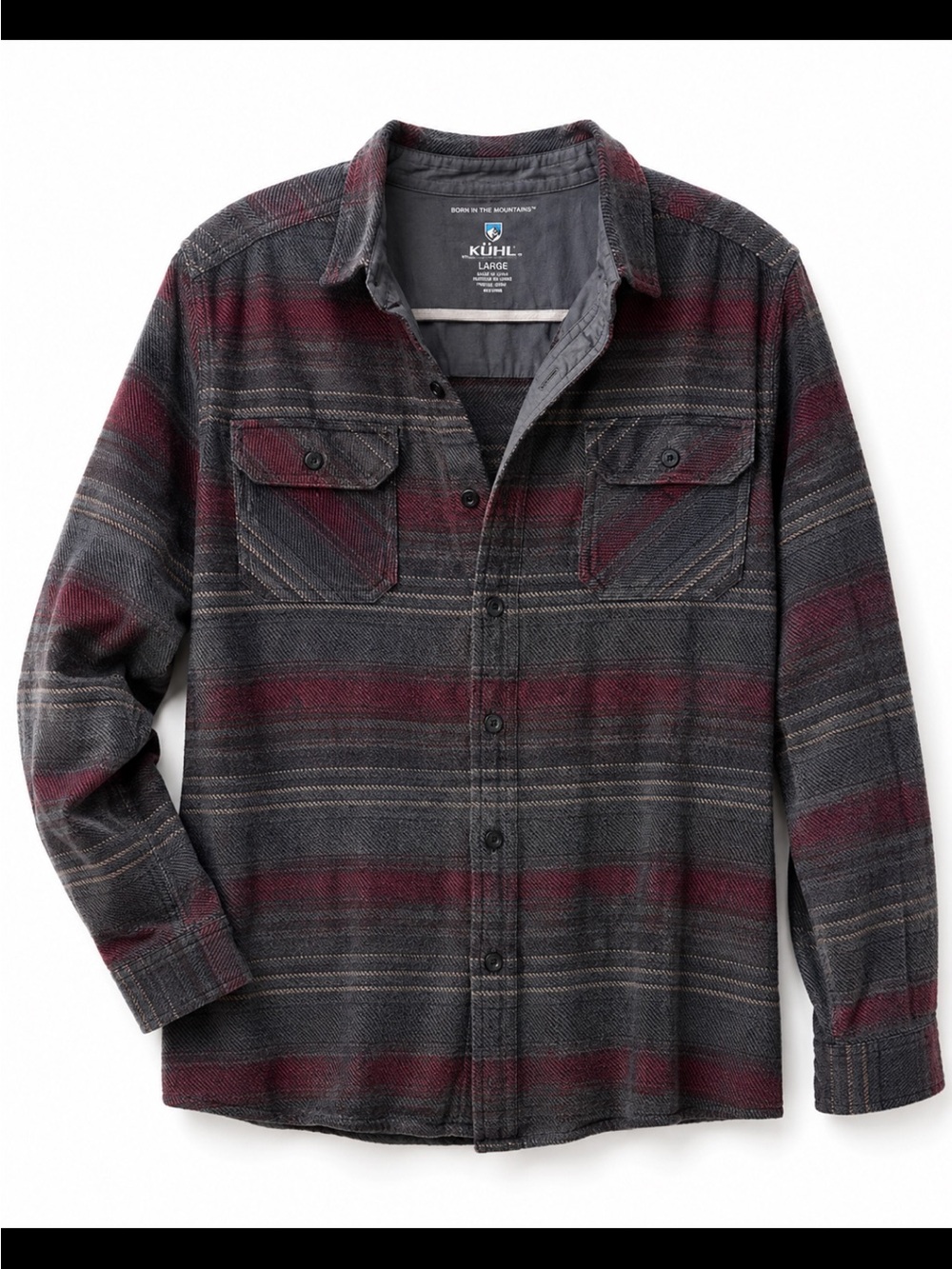 Kuhl Mens Flannel Button Down Cotton